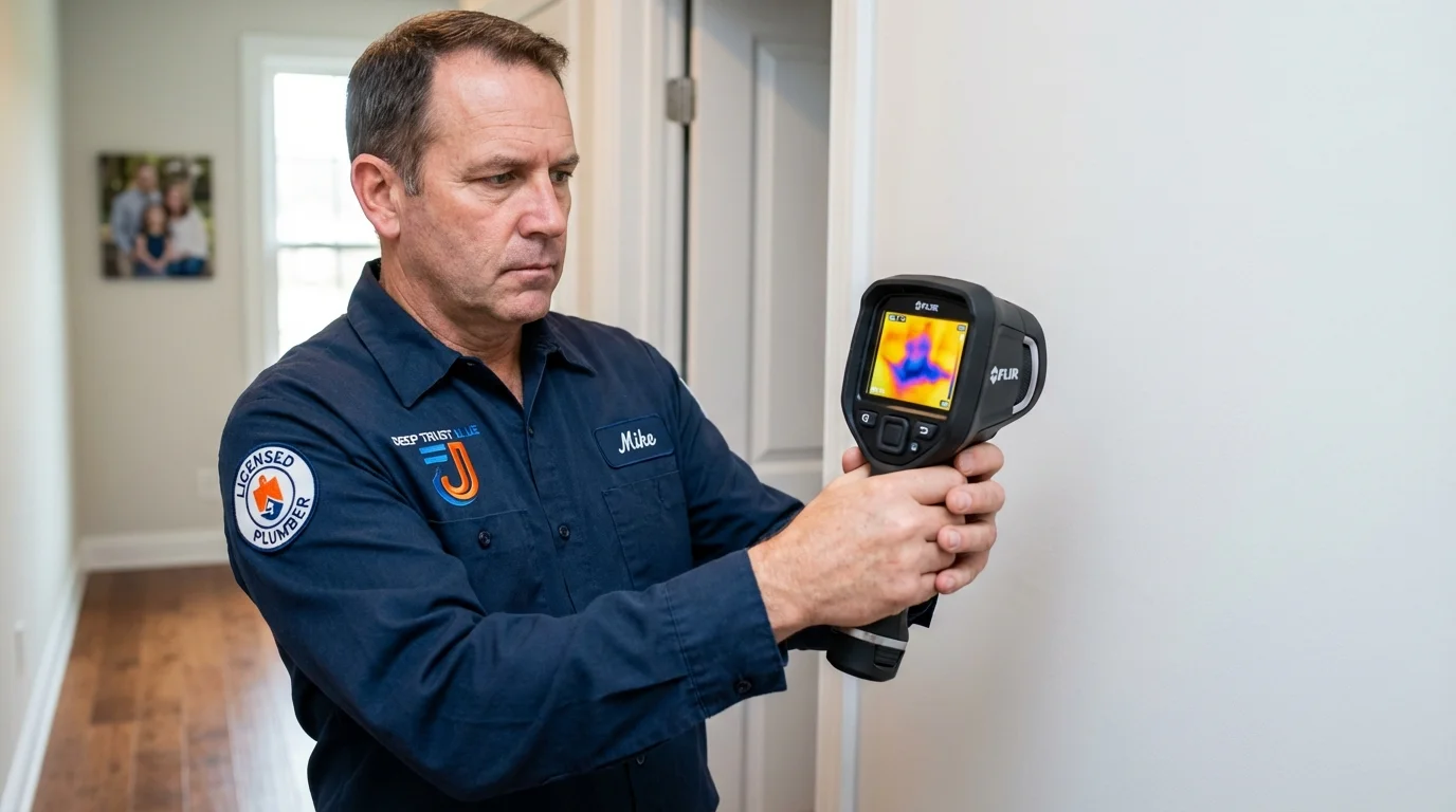 Thermal imaging leak detection by Johns Plumbing LLC in Bulverde